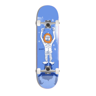 Push Skateboarding - Frosty Sketch Skateboard Complete 8.0"